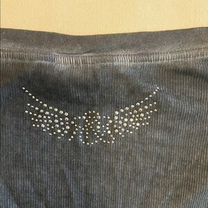 Rock & Republic Women's Long Sleeve Top - Blue Medium